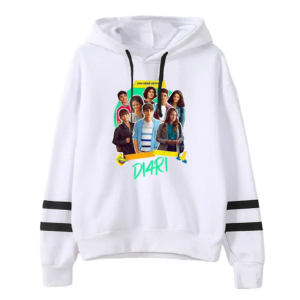 DI4RIES Sweatshirt lengan bar paralel uniseks, Hoodie Tv Amerika televisi Fashion untuk pria dan wanita