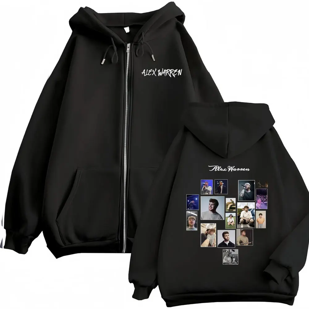 Alex Warren Little Orphan Alex Live Tour 2026 Zipper Hoodies Men's Clothing Vintage Zip Up Sweatshirts Long Sleeve Hoodie Jacket