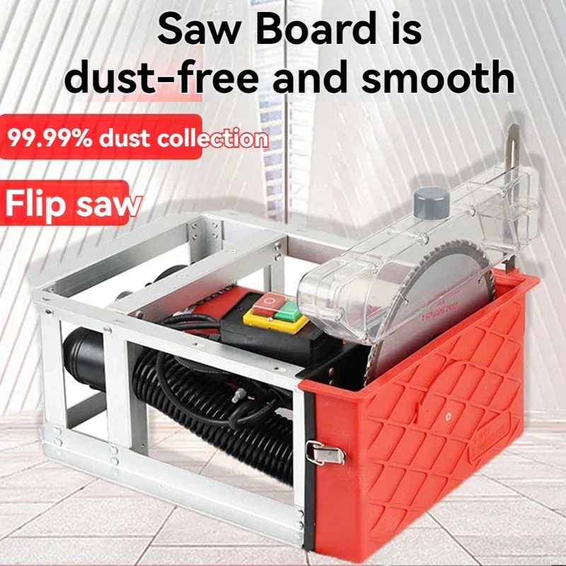 

Woodworking dust-free saw, precision sliding table saw, gypsum board cutting machine, flip-up electric saw for panel cutting