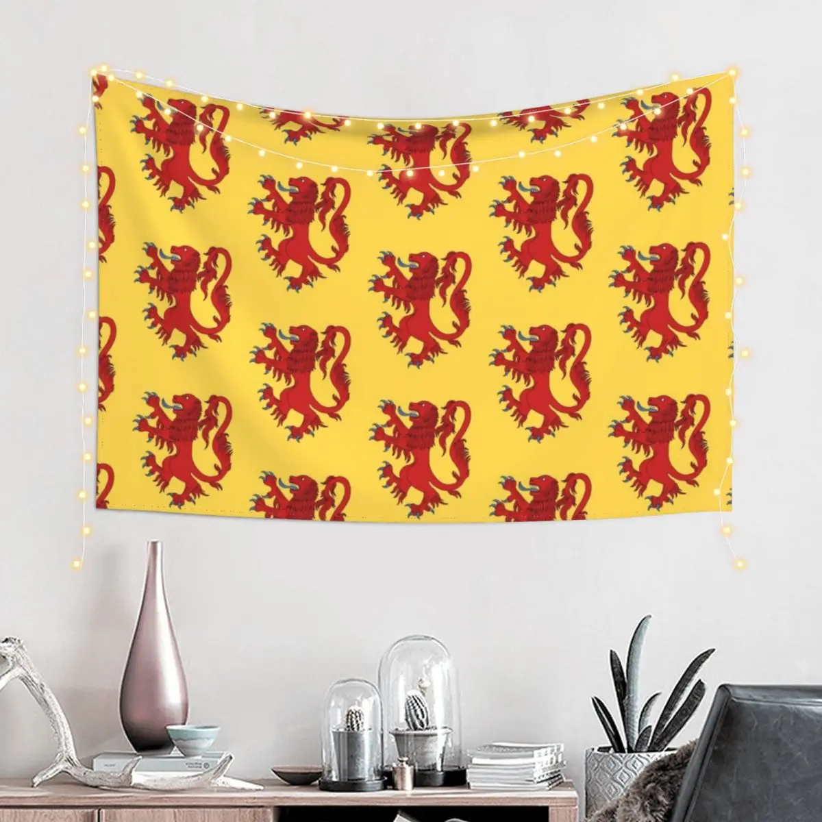 Lion Rampant Gules Tapestry Decor For Bedroom Bedrooms Decor Tapestry