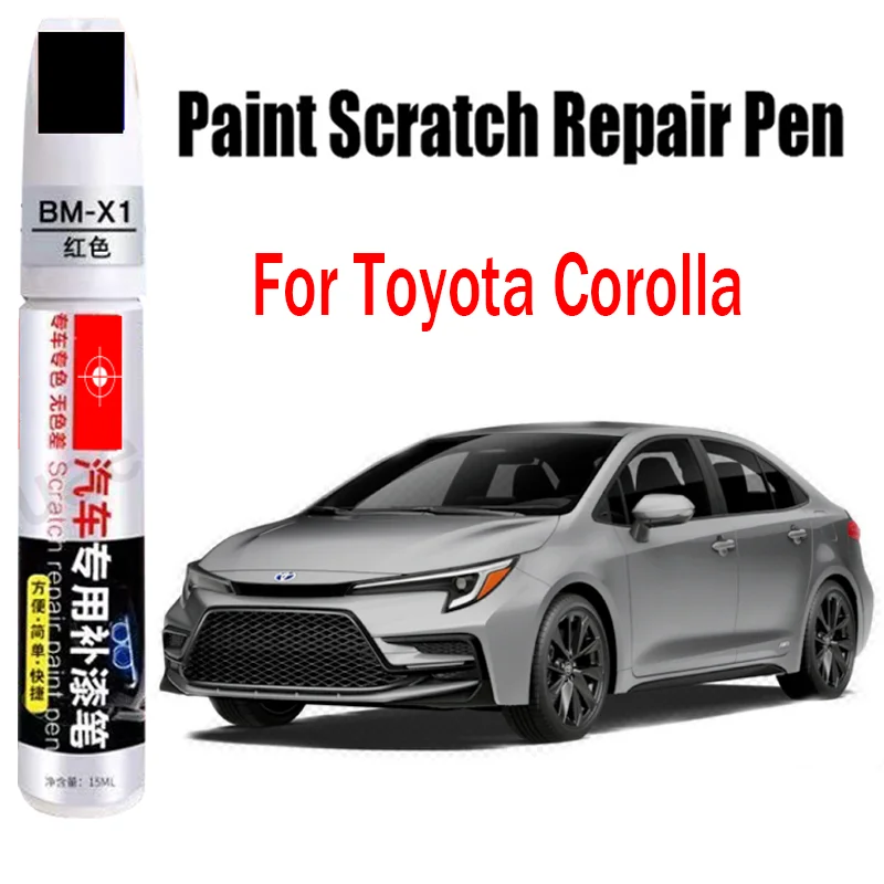 Car Paint Scratch Repair Pen for Toyota Corolla 2026 Car Touch Up Paint Pen Scratch Remover Paint Accessories White Black Silver