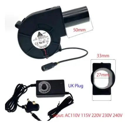 Variant: blower with uk plug