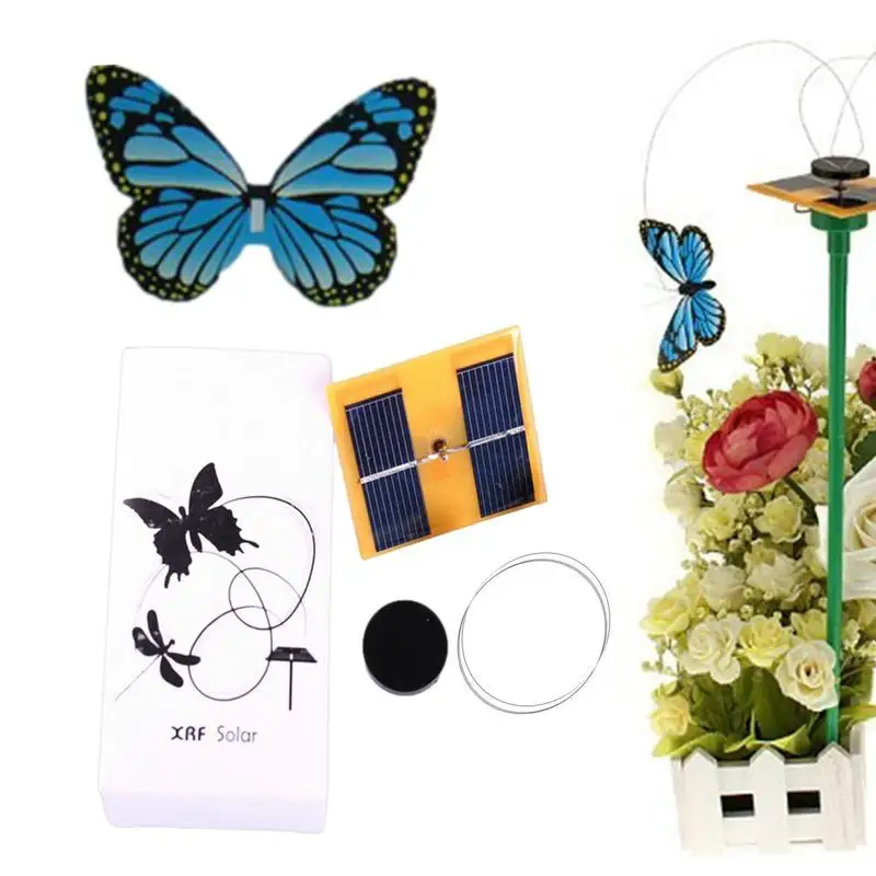 Flying Butterfly Stake Solar Flying Stake Simulation Science And Education Butterfly Intelligent Sensor Control
