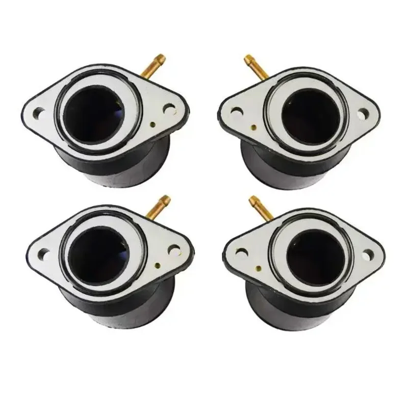 4PCs rubber carburetor intake manifold pipe Interface Adapter for Yamaha xjr1200 xjr1200sp 94-98 XJR1300 xjr1300sp 98-05 FJR1300