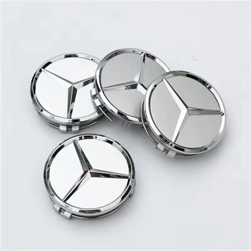 4PCS 75mm Car Wheel Center Cap Hub Covers Badge Accessories for Mercedes benz AMG C E S GLE CLC Class W204 W203 W205 W124 W221