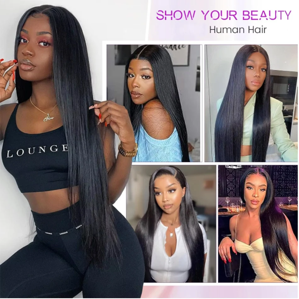 10-32 Inch Brazilian Bone Straight Hair Bundles Human Hair Weave Bundles Straight Virgin Hair Extension 1/3/4 PCS
