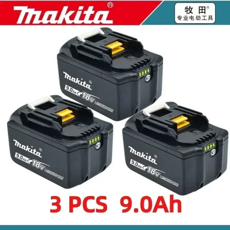 Batería de litio Original de Makita, herramienta eléctrica de 18V, 9Ah, 6Ah, 5Ah, usada para reemplazar, DTW700, bl1860, Japón