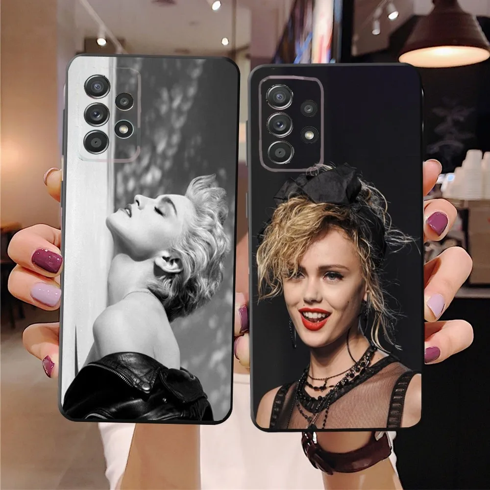 1980s M-Madonna-S    Phone Case For SamsungS24,23,22,21,S20 Ultra Pro 10,S30Plus,S9,20lite Ultra Black Cover