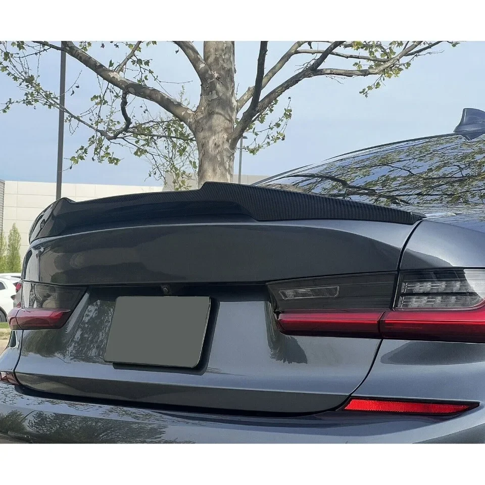 XVIP Auto M4 Stil Dachspoiler Glänzend Schwarz Flügel Für BMW 3er G20 G28 2019-2022 330i 330e Limousine ABS Entenschwanz Kofferraumspoiler – Detail 13