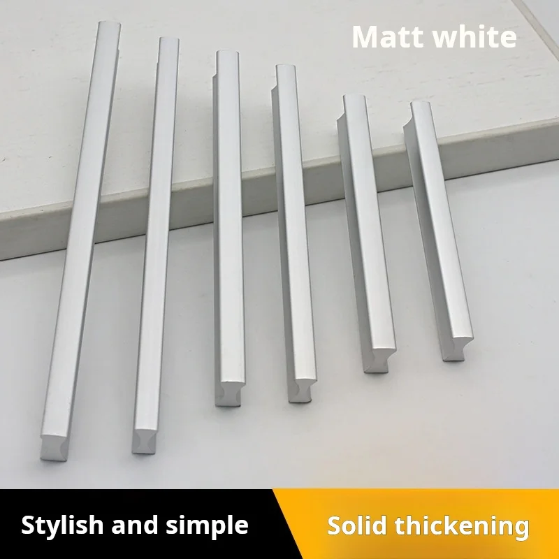Space Aluminum Alloy 8020 Straight Furniture Handle Simple And Versatile Drawer Cabinet Wardrobe Door Handle Hardware Accessorie