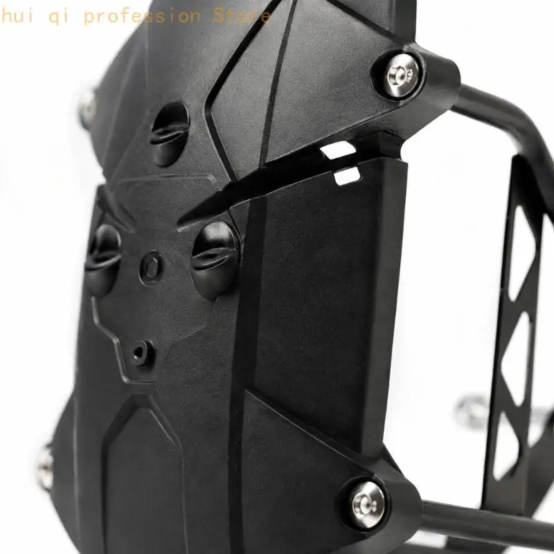 ABS Rear Mudguard Assembly with Metal Side Supports and Fastener Set for Managing Mud, Water and Kicked-Up Debris H8WE