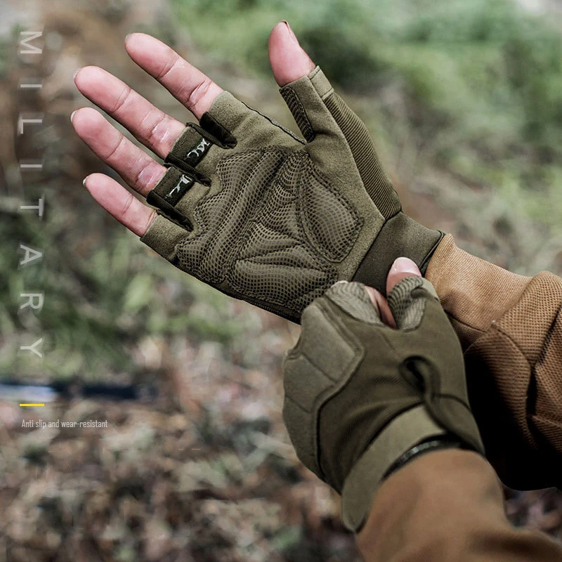 Cycling Tactical Gloves for Men Women Fingerless Workout Impact Protection Crossfit Non-slip Airsoft Gym Fishing Hiking Gloves