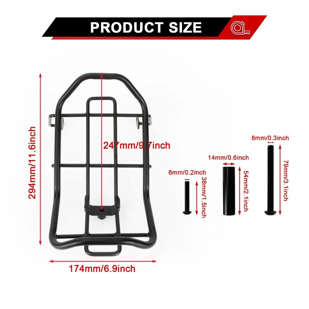 Motorcycle Center Rack Carrier Luggage Kit Fit For Honda Hunter Cub CT125 Trail 125 Hunter Cub 2019 2020 2021 2022 2023 2024