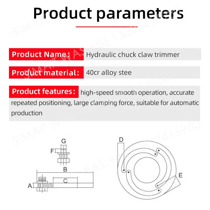 4/5/6/8/10 Inch Hydraulic 3-Jaw Forming Ring, Pipe Bender Shaping Tool for Metalworking and Duct Fabrication