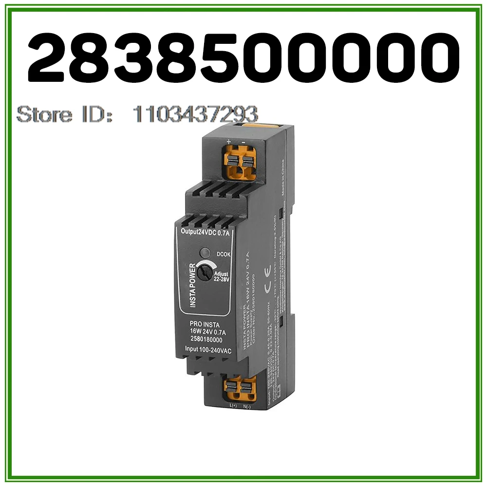 2838500000 для Weidmuller импульсный источник питания PRO INSTA 16W 24V 0.7A