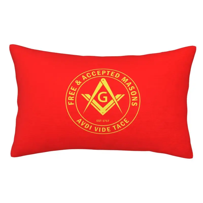 Custom Free Accepted Masons Masonic Freemasons Pillow Case 50cmx35cm Rectangle Pillowcase