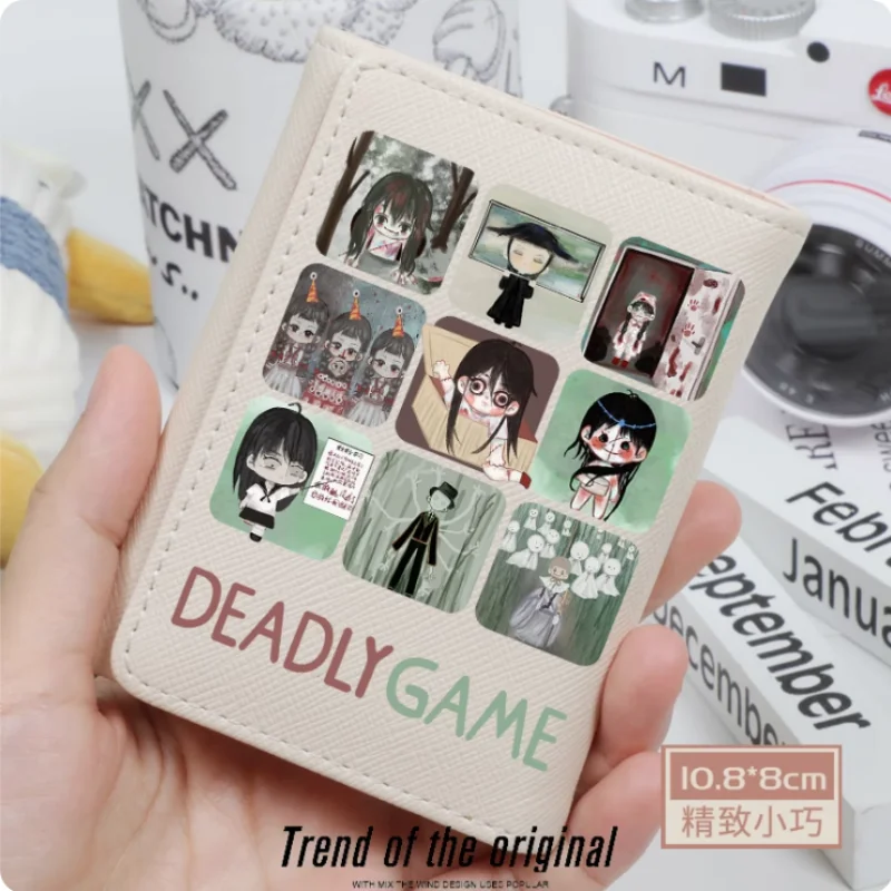 Dompet modis permainan mematikan Anime dompet PU tempat kartu pengait tas uang hadiah Cosplay B1285