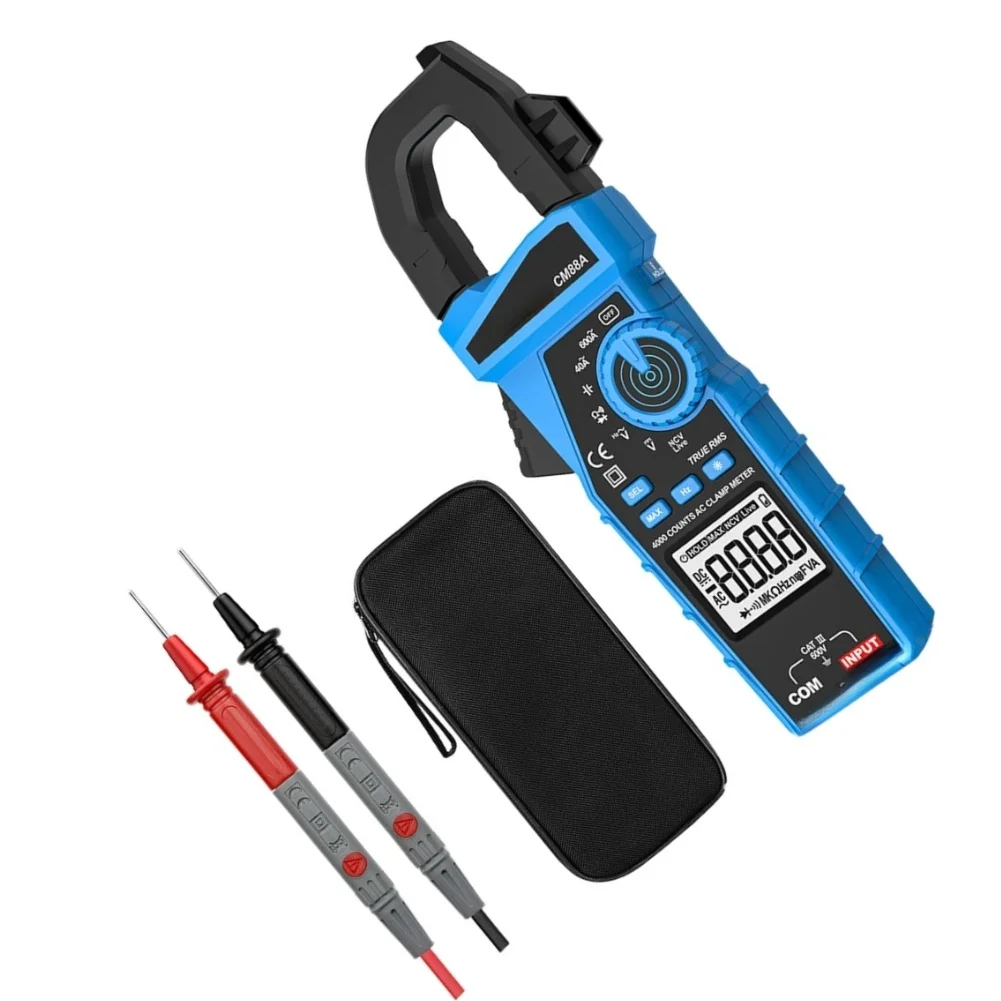 CM88A Clamp Meter Fully Automatic Digital Display Electrician's Clamp Meter Clamp Multimeter Non-Contact Voltage Detection