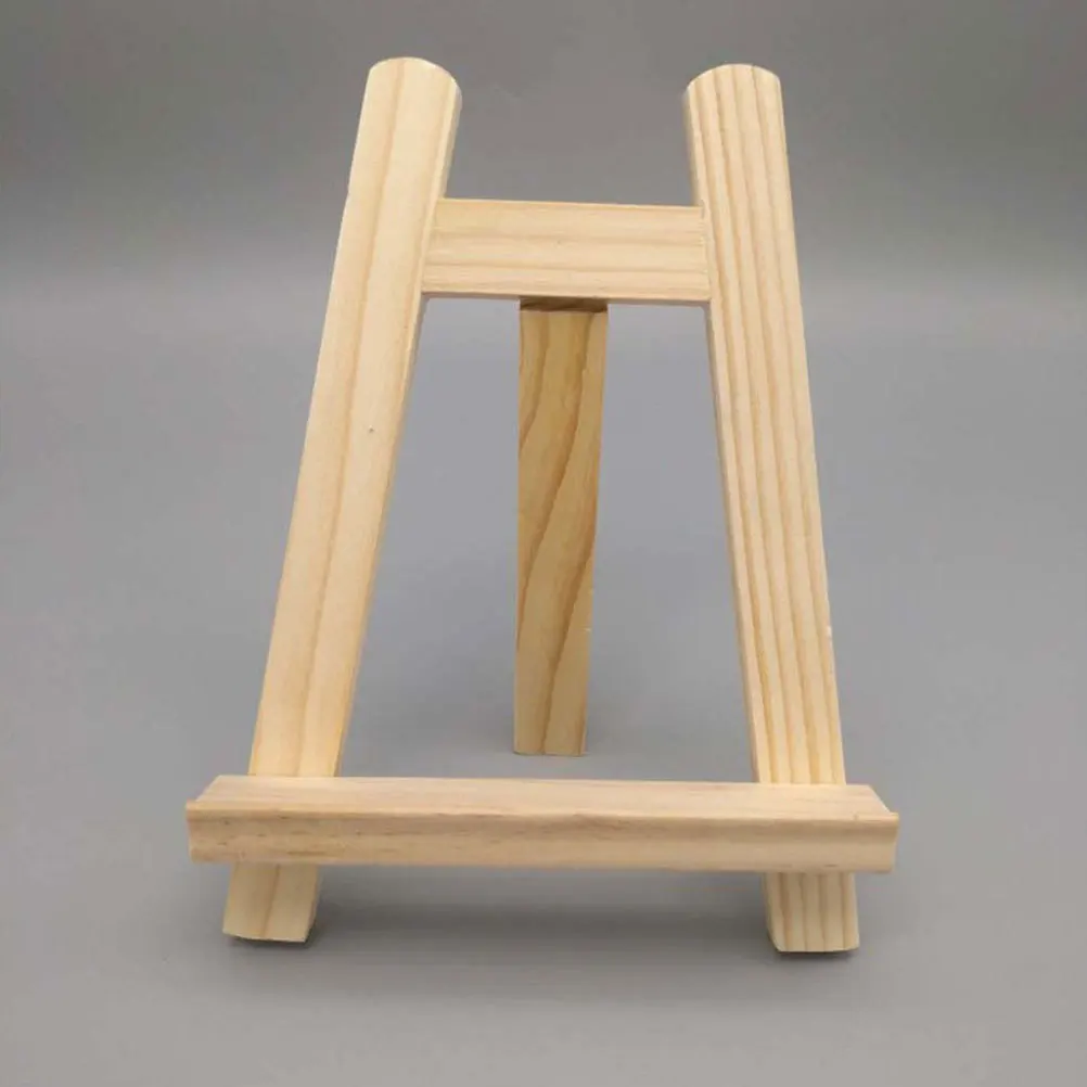 4pcs Small Wooden Easel Smooth Painting Display Stand Photo Frame Holder Mini Rack Triangle Support Art Easel Home Storage Decor