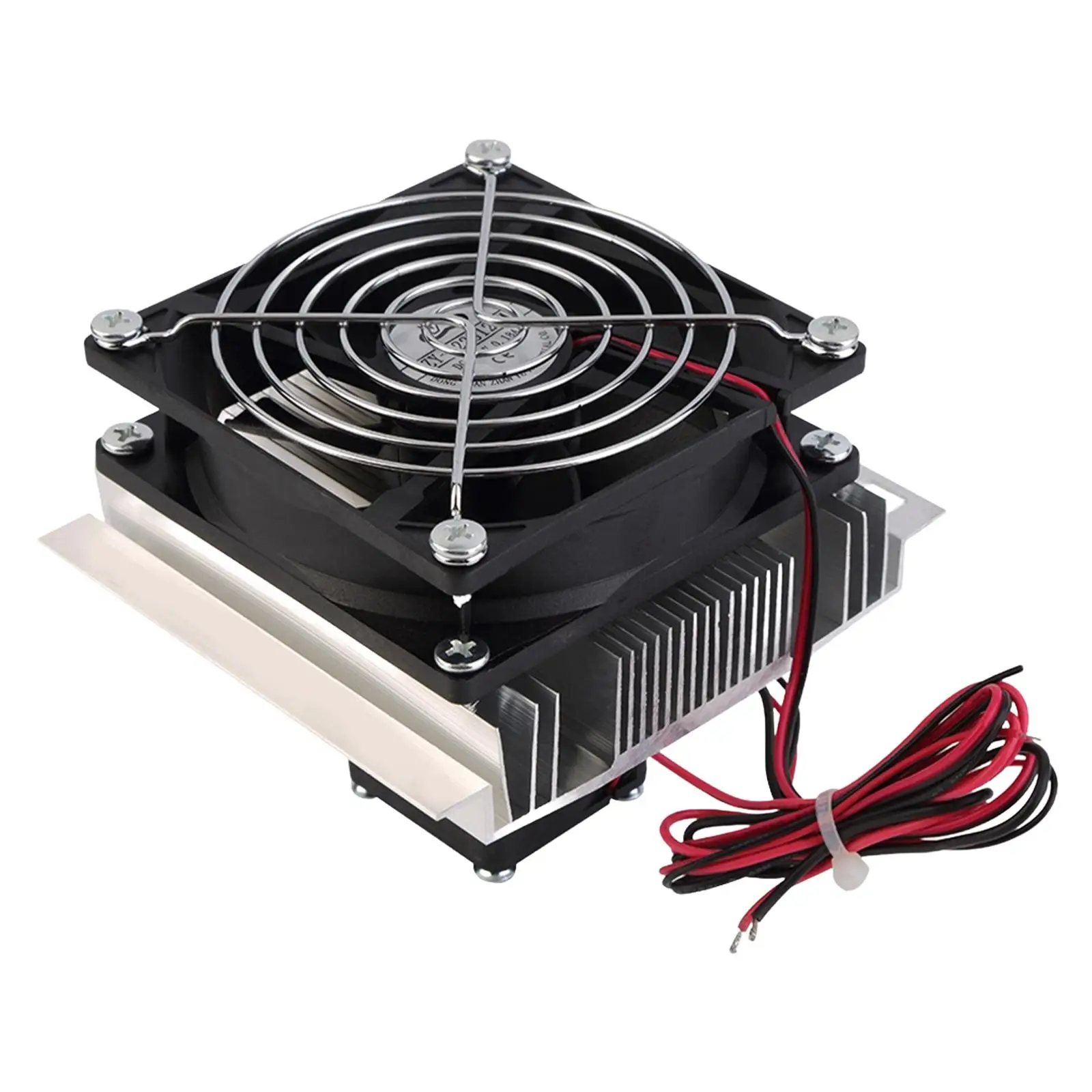 Mini Air Conditioner Cooling Fan Heatsink Module Kit High Performance Peltier Plate Module DC 12V for Small Space Cooling