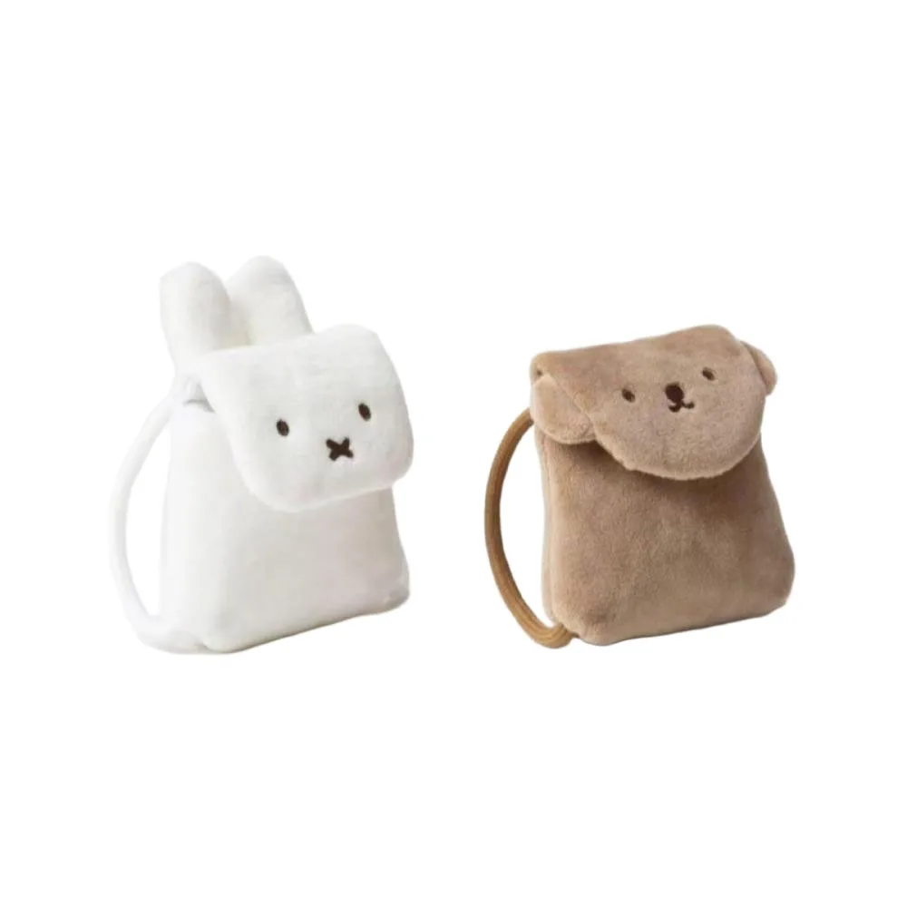 

Милый кулон Miffy Rabbit, аниме, мультяшный плюшевый простой кавайный кошелек для хранения наушников, брелок, подвеска, украшение для рюкзака, подарок