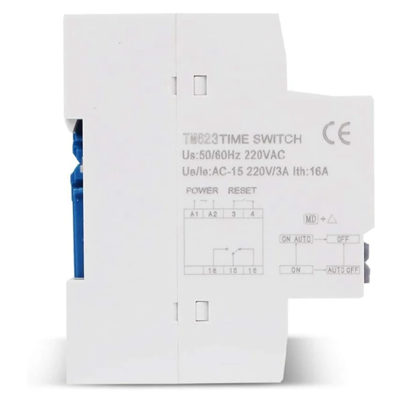 Power Time Control Switch Countdown Smart Switch Timer 16 On 16 Off Rail Installation 220 V