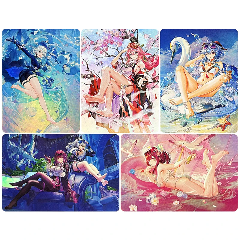 Anime Goddess Story Diy Homemade Cards Kafka Yae Miko Raiden Shogun Collectible Cards Christmas Birthday Gift Children's Toys