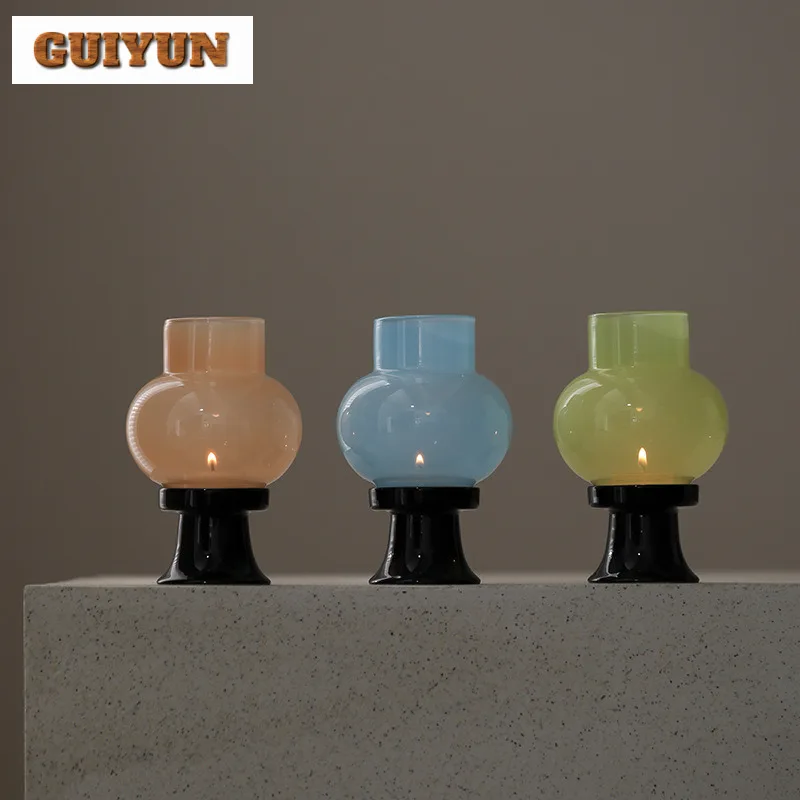 

Antique Lampshade Decoration Candle Holder Aesthetic Scented Aromatic Candles Candle Lights Tea Ceremony Home Decorations Gift