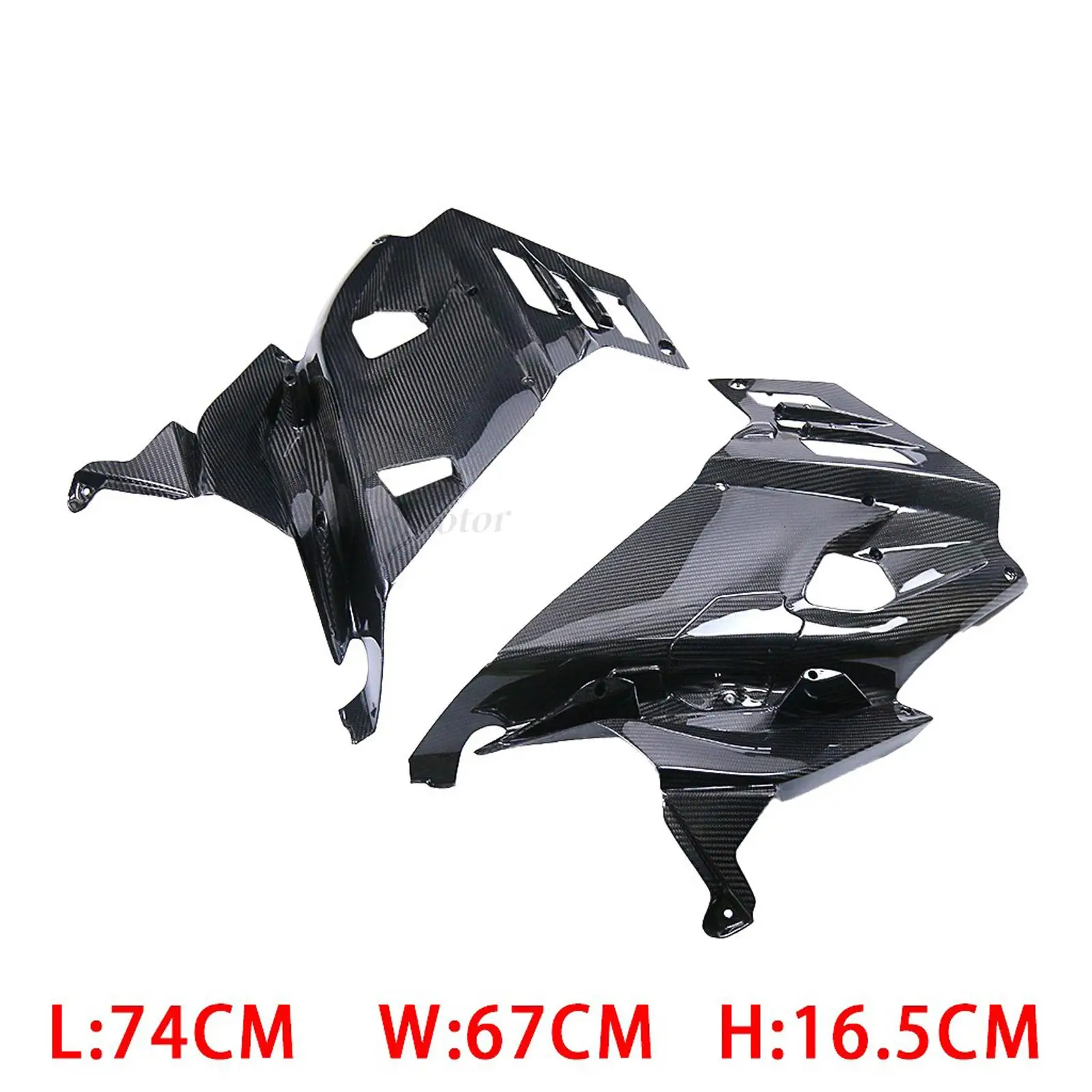 3K Twill Dry Carbon Fiber Motorcycle Side Left Right Inner Fairing Cover For Aprilia RS660 2021-2022