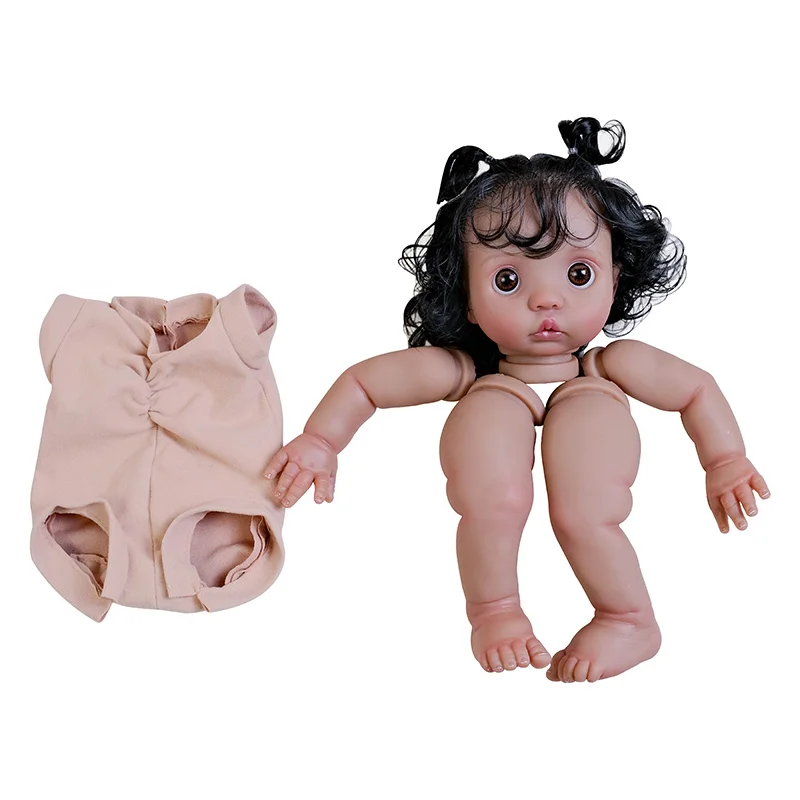 16inch Already Painted Kit Peeka Finished Lifelike Reborn Doll DIY Doll parts with Cloth Body