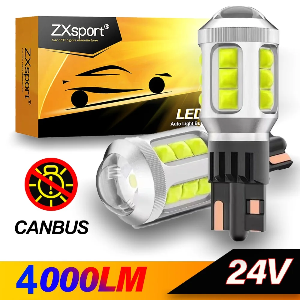 4000LM T15 LED W16W LED Canbus No Error 3030 SMD 912 921 Bulb Car Backup Reverse Light 12V 24V Auto Lamp 6500K For BMW Audi VW