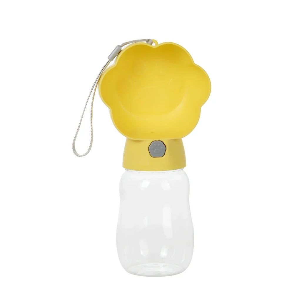 Hunde-Wasserflasche 2-in-1 Tragbare Auslaufsichere Haustier-Wasserschüssel mit Futterbehälter für Kleine und Große Hunde, Katzen, Welpen, Spaziergänge und Wanderungen – Detail 6