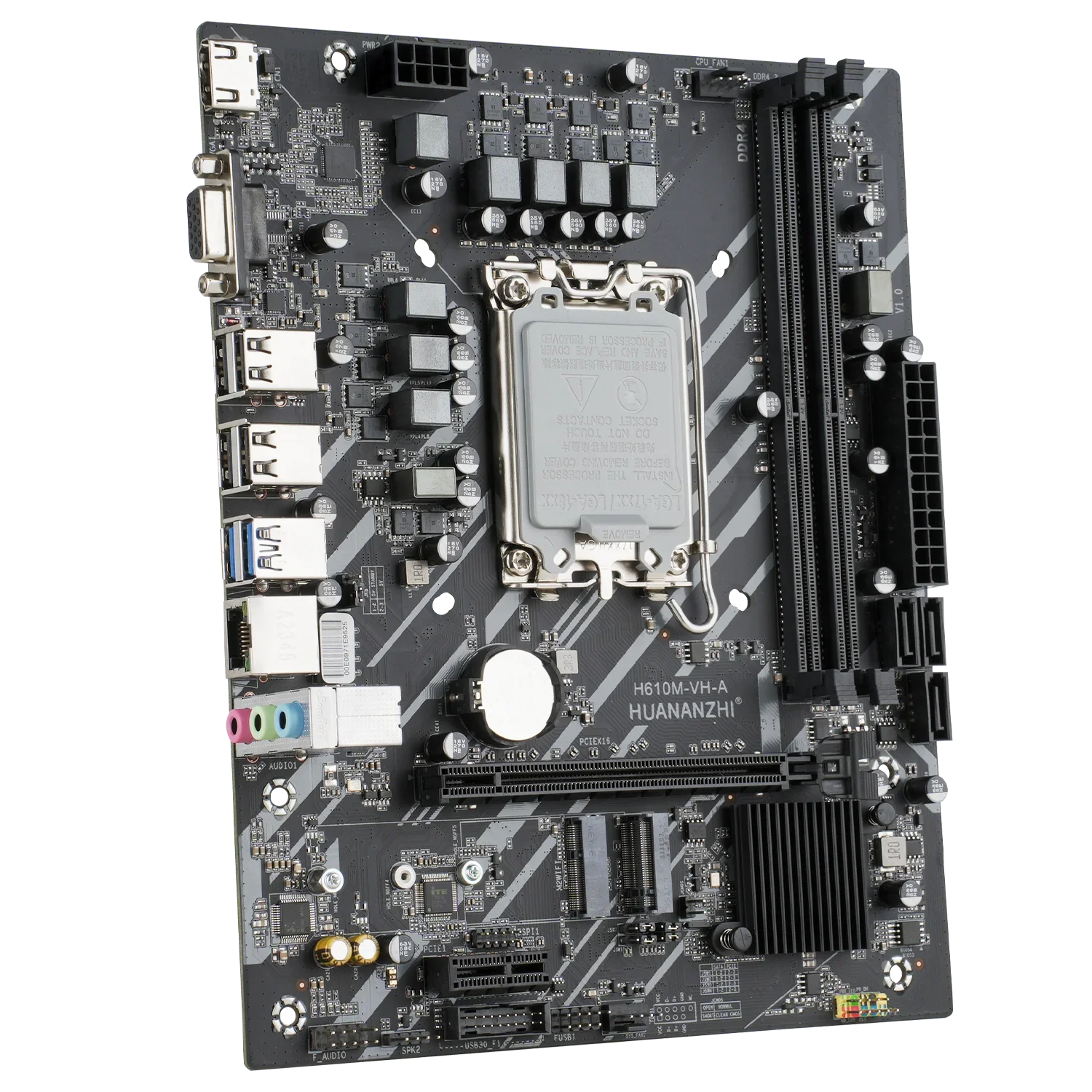 HUANANZHI H610M VH A M-ATX DDR4 マザーボード サポート 12 13 14 世代 (インテル LGA 1700 CPU 12100F 12400F 12490F 12600F 12700F 13600F)