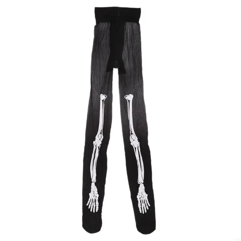 

N7YF Fashion Tights Women Skeleton Legging Nightclub Stockings Halloween Pantyhose