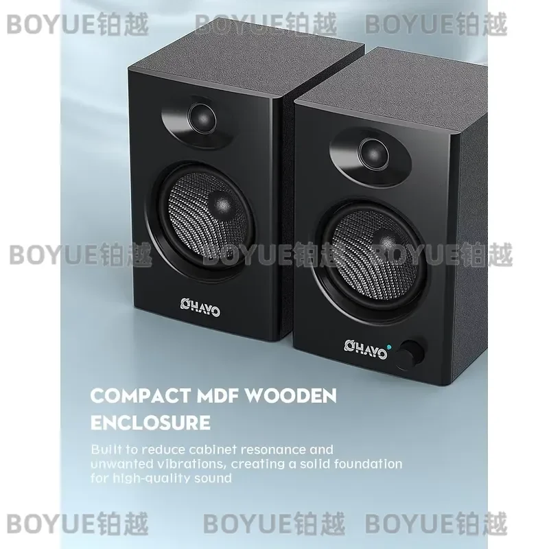 60W Bluetooth 5.3 Computer Speakers Stereo Soundbar for PC Laptop Gaming Music Desktop Audio System with Aux RCA Input view 6