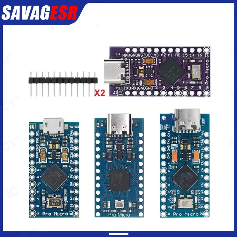 MICRO/MINI/TYPE-C USB ATMEGA32U4 Module 5V 16MHz Board For Arduino ATMEGA32U4-AU/MU Controller Pro-Micro Replace Pro Mini