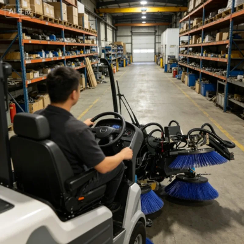 Professional Municipal Sweeper Truck with Self-Discharge Function  Effective Electric Street Sweeper Truck Industrial Sweeper
