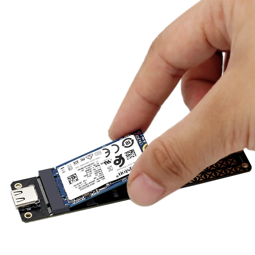 NGFF M.2 To USB3.1 Type-C Converter JMS580 Chip M.2 SATA/NVME SSD To USB 3.1 Riser Card Adapter for 2230/2242/2260/2280 SSD