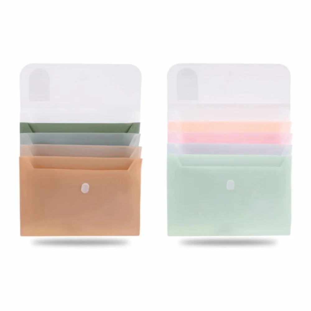 5 Layers A4 File Folder Storage Bag Large Capacity Waterproof Portable Documents Bag Thickened Stationery Plastic File Organizer