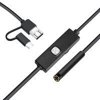 7MM Endoscope 3 in 1 USB Camera Module IP67 Waterproof Type C Inspection Mini Camera for Android PC Notebook 6LED Adjustable