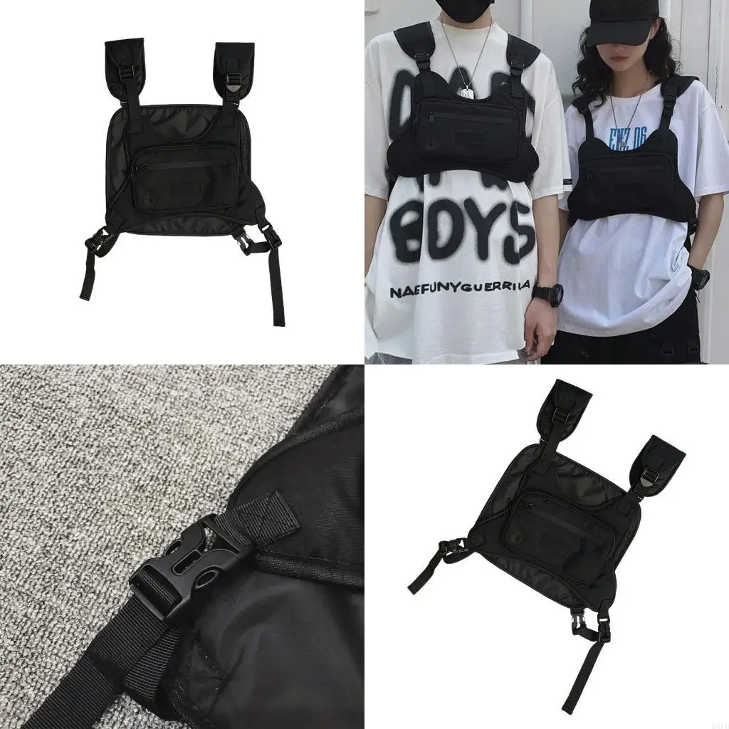 

Нагрудная сумка для занятий спортом на открытом воздухе для мужчин, женская нагрудная сумка Водостойкая сумка-жилет для бега с