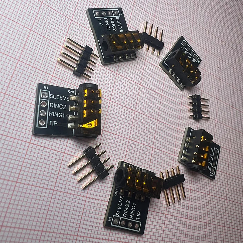 5/10PCS Gold plating TRRS/TRS 3.5mm Audio Socket Jack Breakout Headphone Video Audio MP3 Jack Professional Module 3.5 MM Board