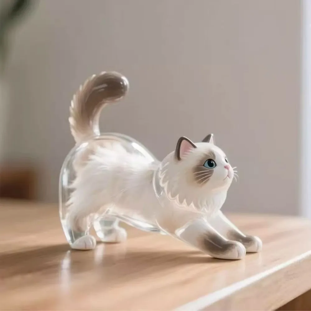 Rakol New Transparent Pet Hair Storage Box Cat Hair Storage Capsule Bag Cute Keychain Bag Pendant Pet Commemoration image 3