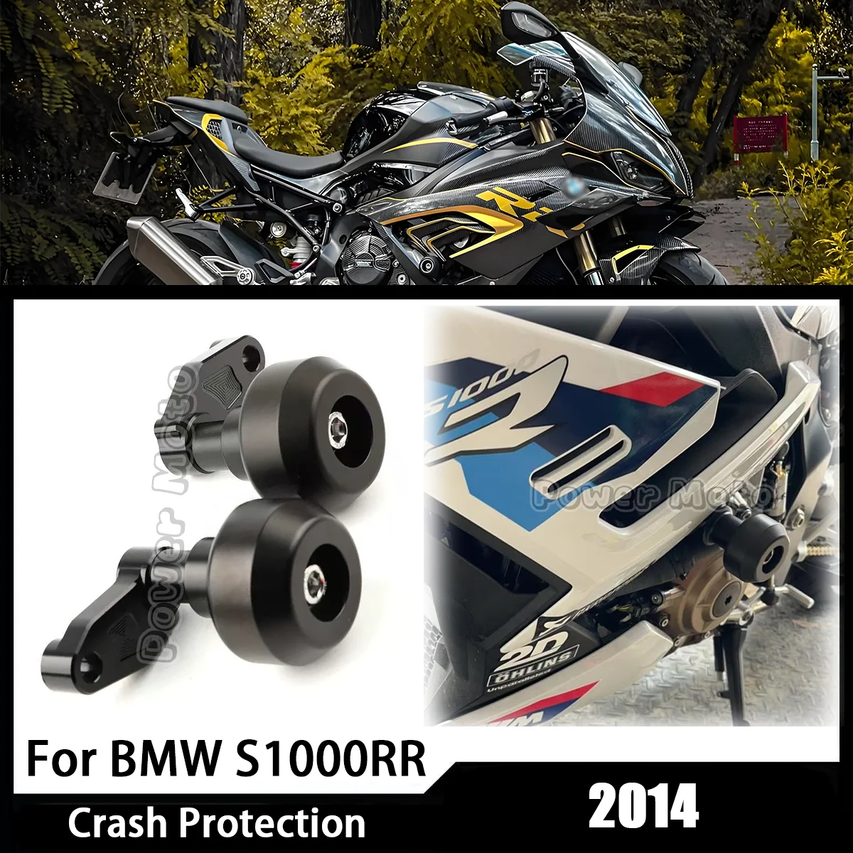 

Fit For BMW S1000RR S1000 RR S 1000 RR 2014 Motorcycle Falling Protection Frame Slider Fairing Guard Crash Pad Protector