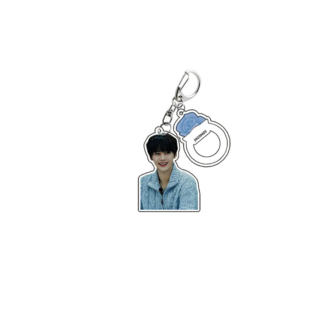 KPOP ZEROBASEONE Keychain Fashion Acrylic Figure Keyring Bag Pendant  Seok Woo Hyun Ricky PARK GUN WOOK Accessories Fans Gift