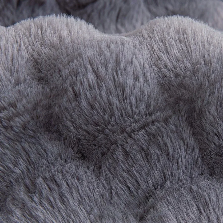 Thicken Solid Plush Immitation Fur Non-Slip Sofa Cover for Winter Living Room Couch Seat Decor Slipcover Pet Friendly Sofa Towel