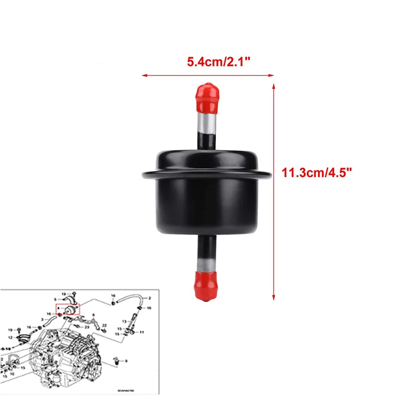1PC 11.3x5.4cm Automatic Transmission Filter ATF Compatible With Accord Civic CRV Easy Installation 25430-PLR-003