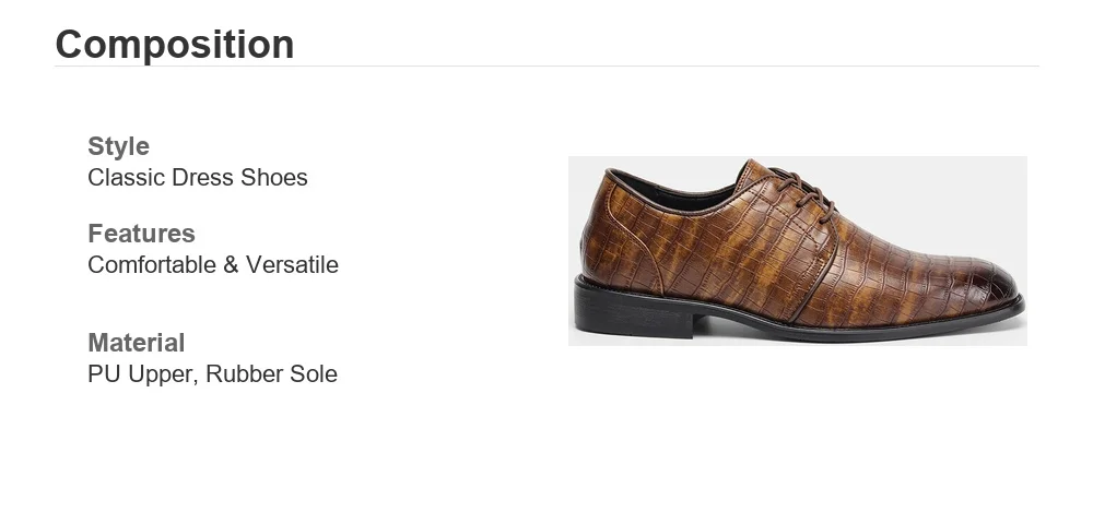 Zapatos de cuero para hombre, elegantes, cómodos y formales para negocios.