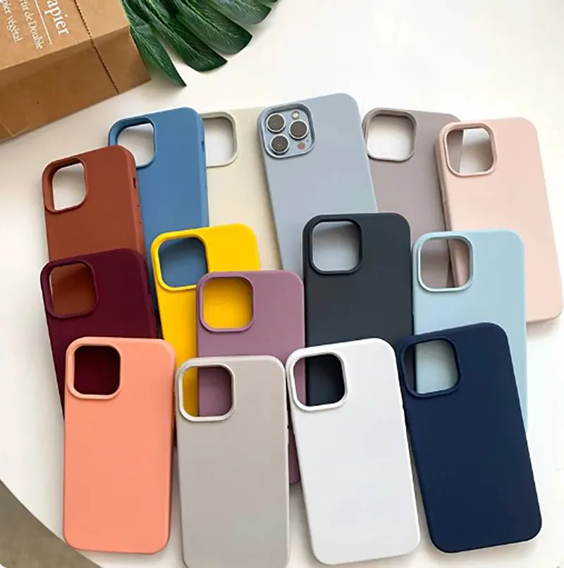 

25Pcs/For iPhone 14 13 15 Pro Max Case Luxury Silicone Phone Case for iPhone 11 12 Pro Max XS XR 7 8 14 15 Plus Protection Case