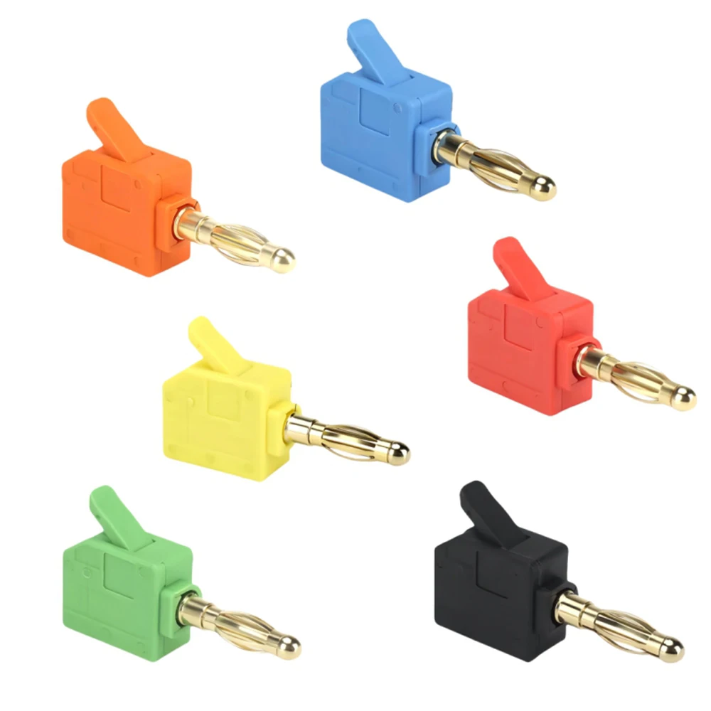 Mini Quick Wire Connector 24A Solder-Free Banana Plug Gold-Plated 0.5-2.5mm² Direct Insertion Pressing Wire for Electronic Compo